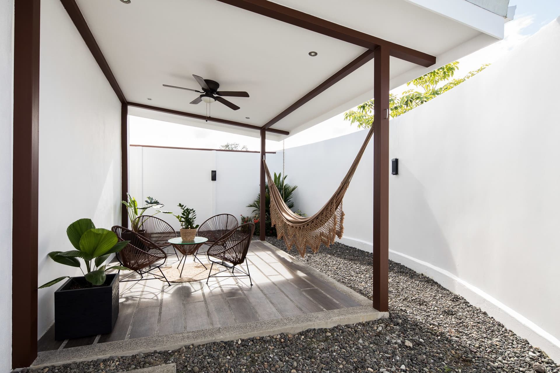 Casa #21 private pool with lounge area in Lapa Living gated community near Jacó beach Costa Rica