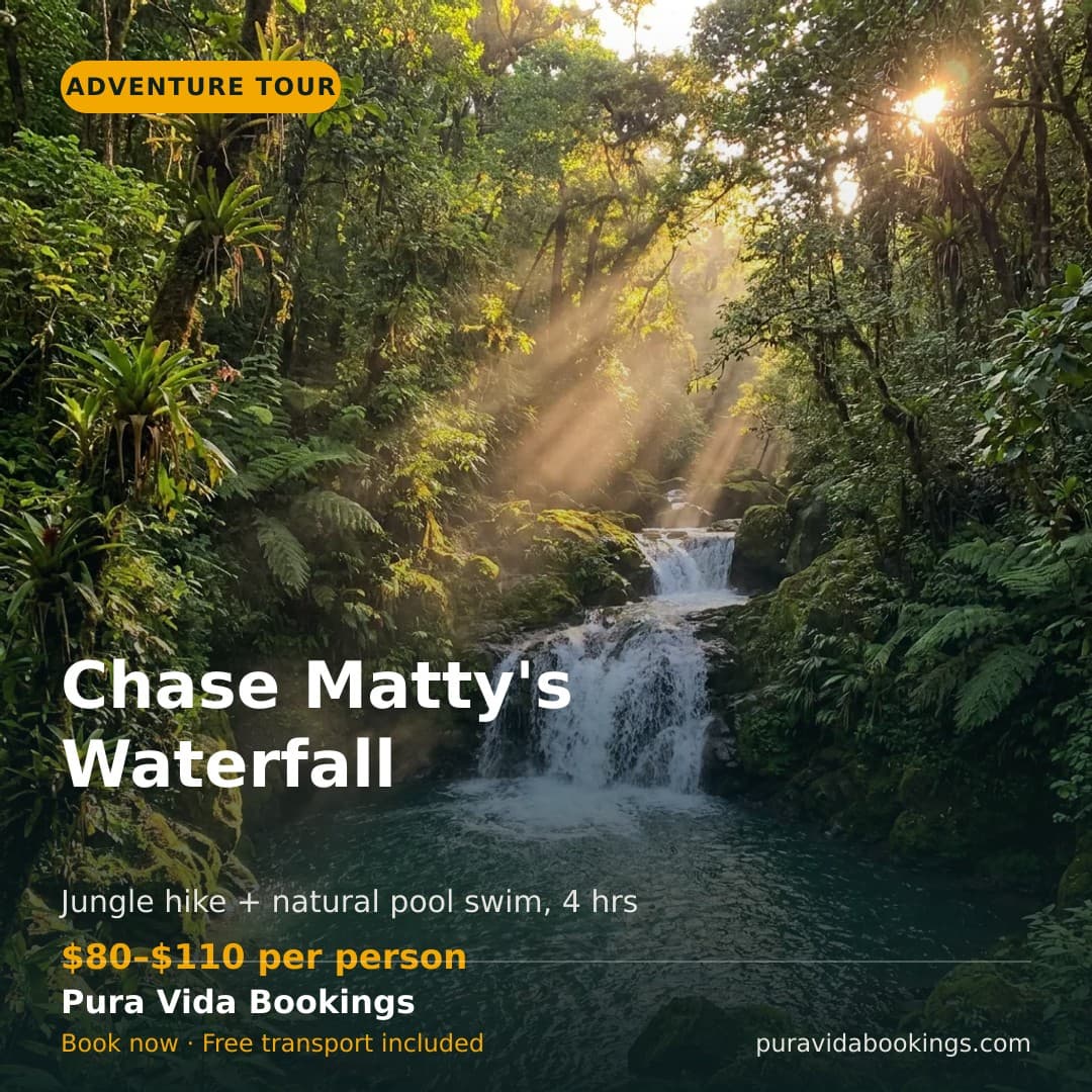 Matty's Waterfall Tour — Facebook and Instagram post graphic