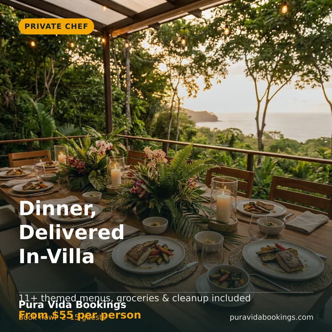 Private Chef Experience — Facebook and Instagram post graphic