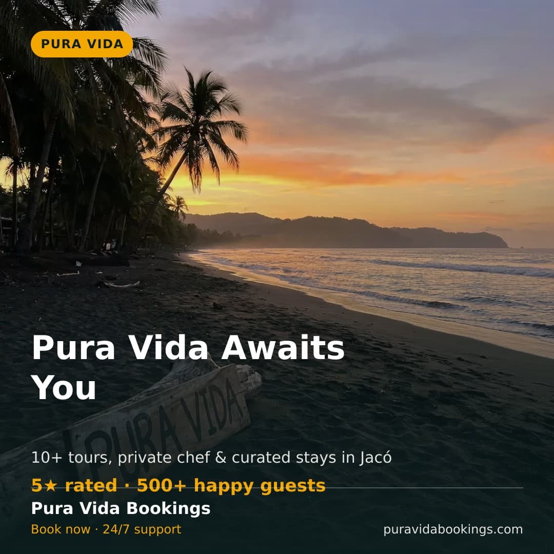 Pura Vida Awaits — Facebook and Instagram post graphic